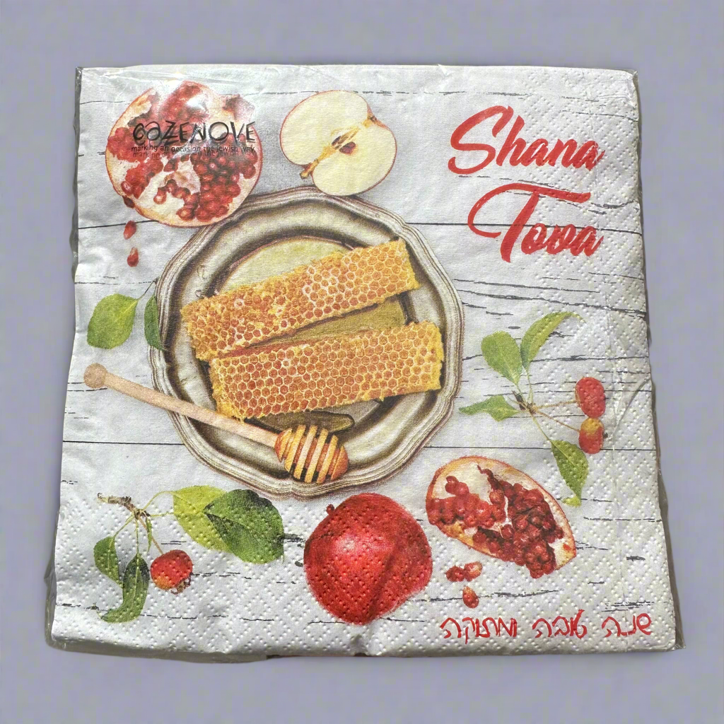SHANA TOVA POM NAPKINS
