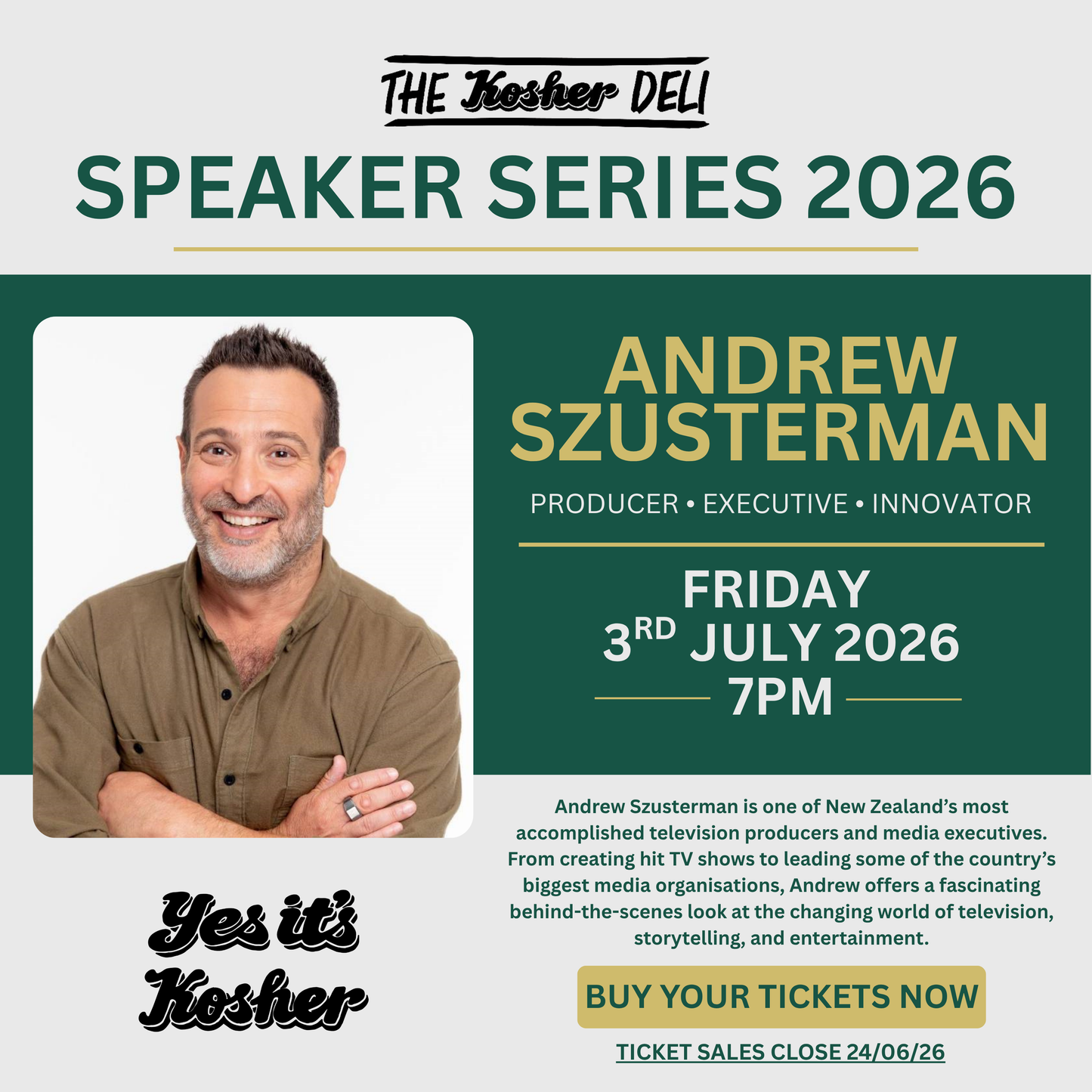 TKD Speaker Series - Andrew Szusterman