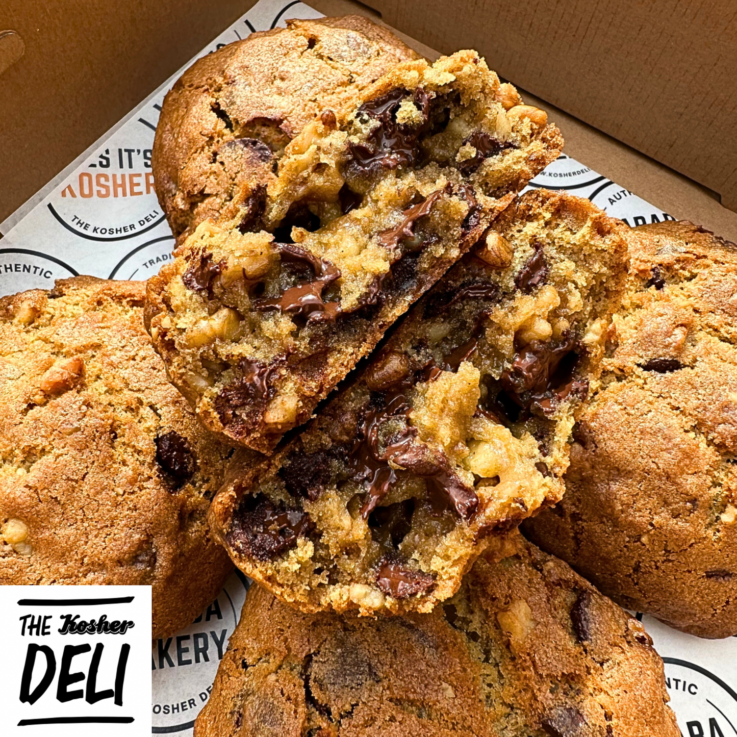 Dark chocolate walnut cookies *5
