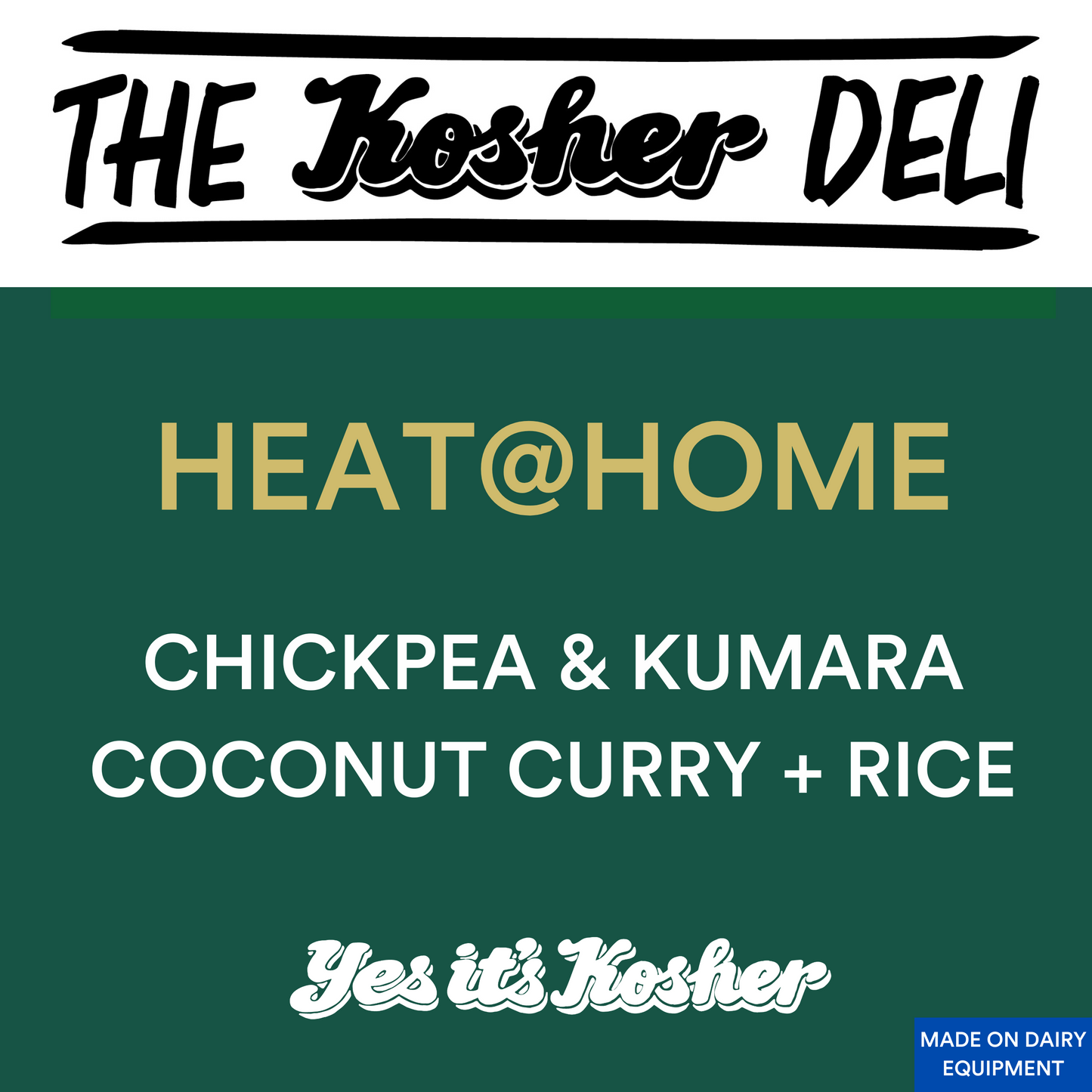 Chickpea & Kumara coconut curry + rice