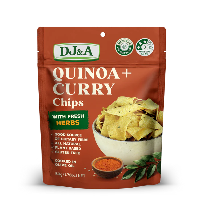DJ&A Quinoa chips curry 50g