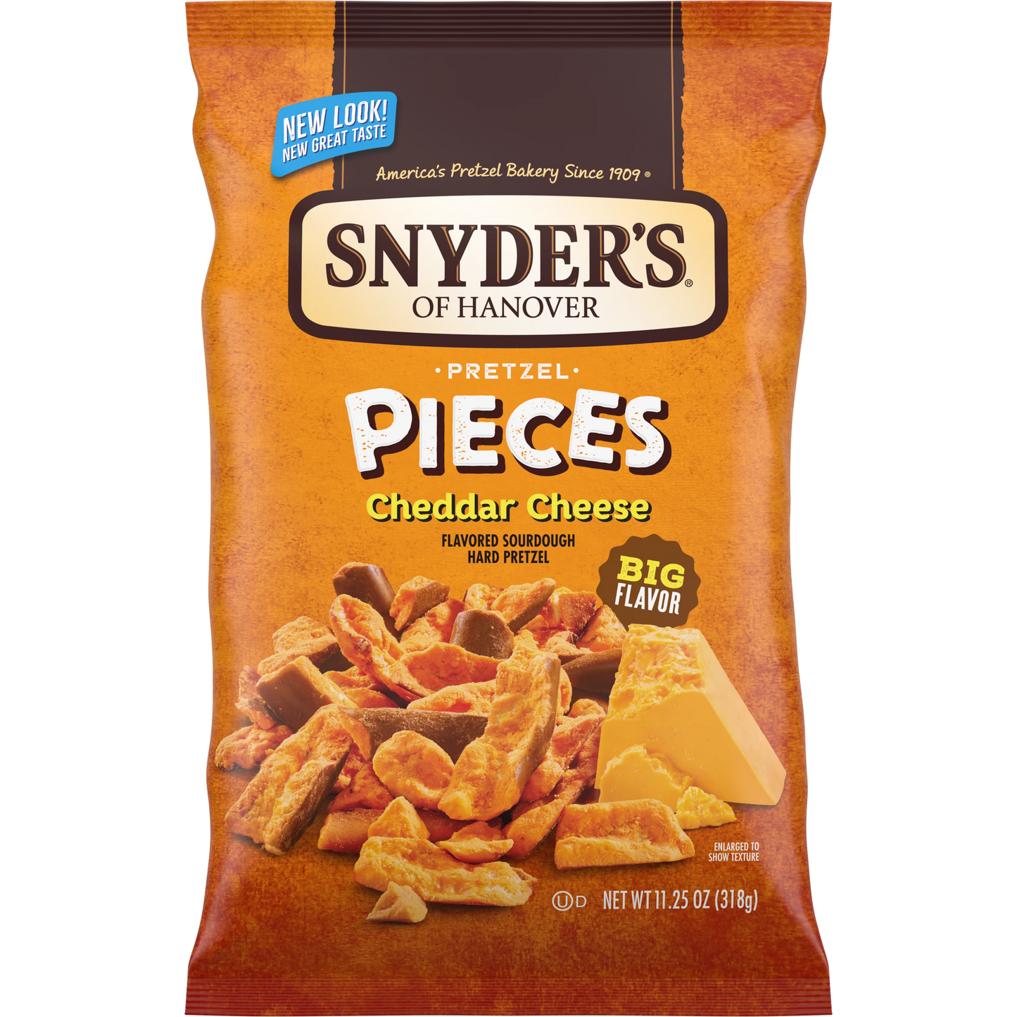 SNYDERS CHEDDAR CHEESE PIECES 318G