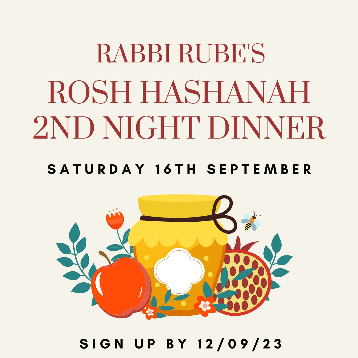 ROSH HASHANAH 2ND NIGHT DINNER