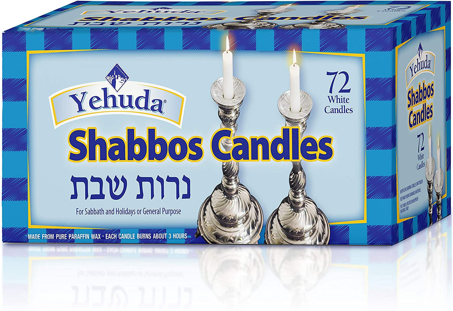 Yehuda Candles Sabbath 72ct