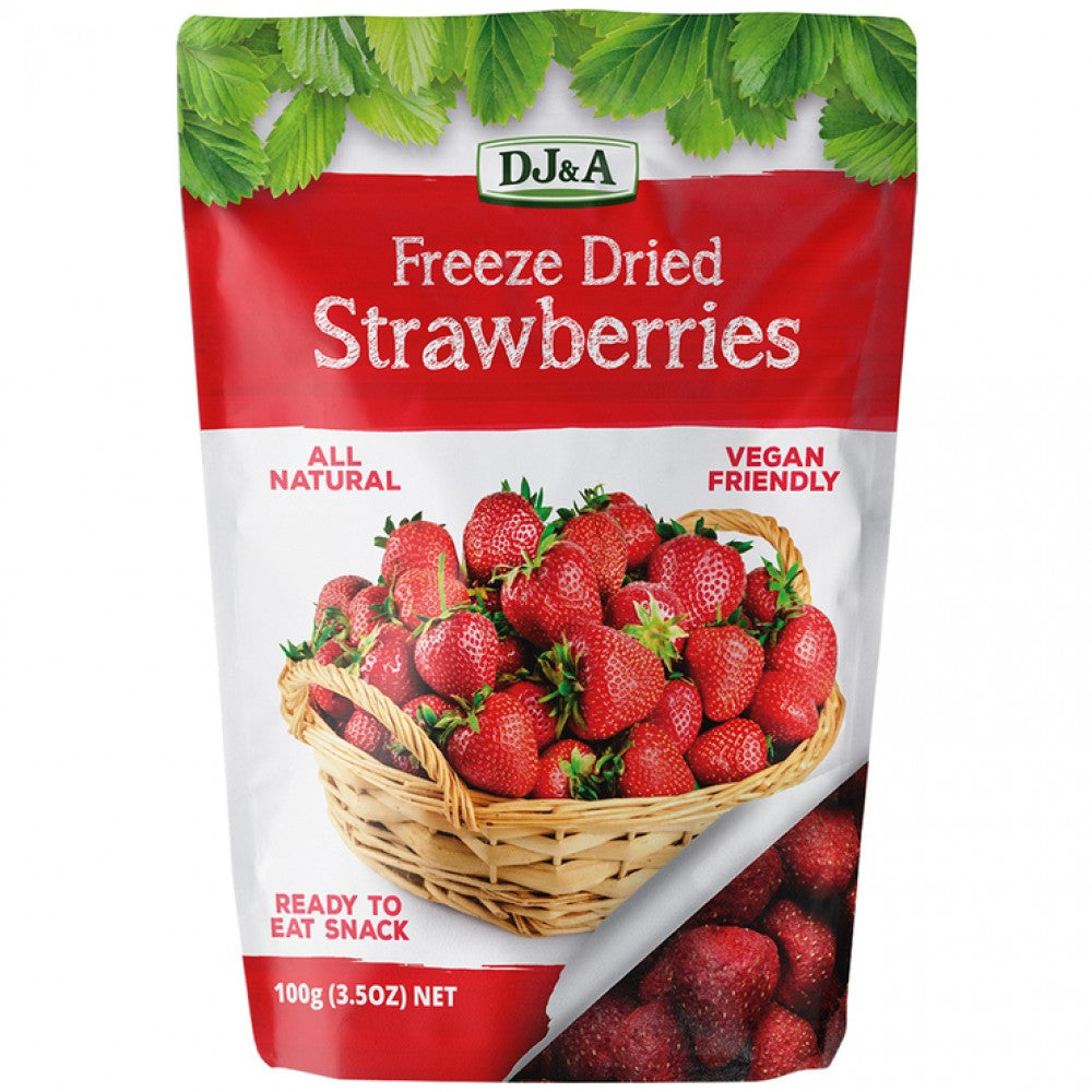 DJ&A FREEZE DRIED STRAWBERRIES 100G