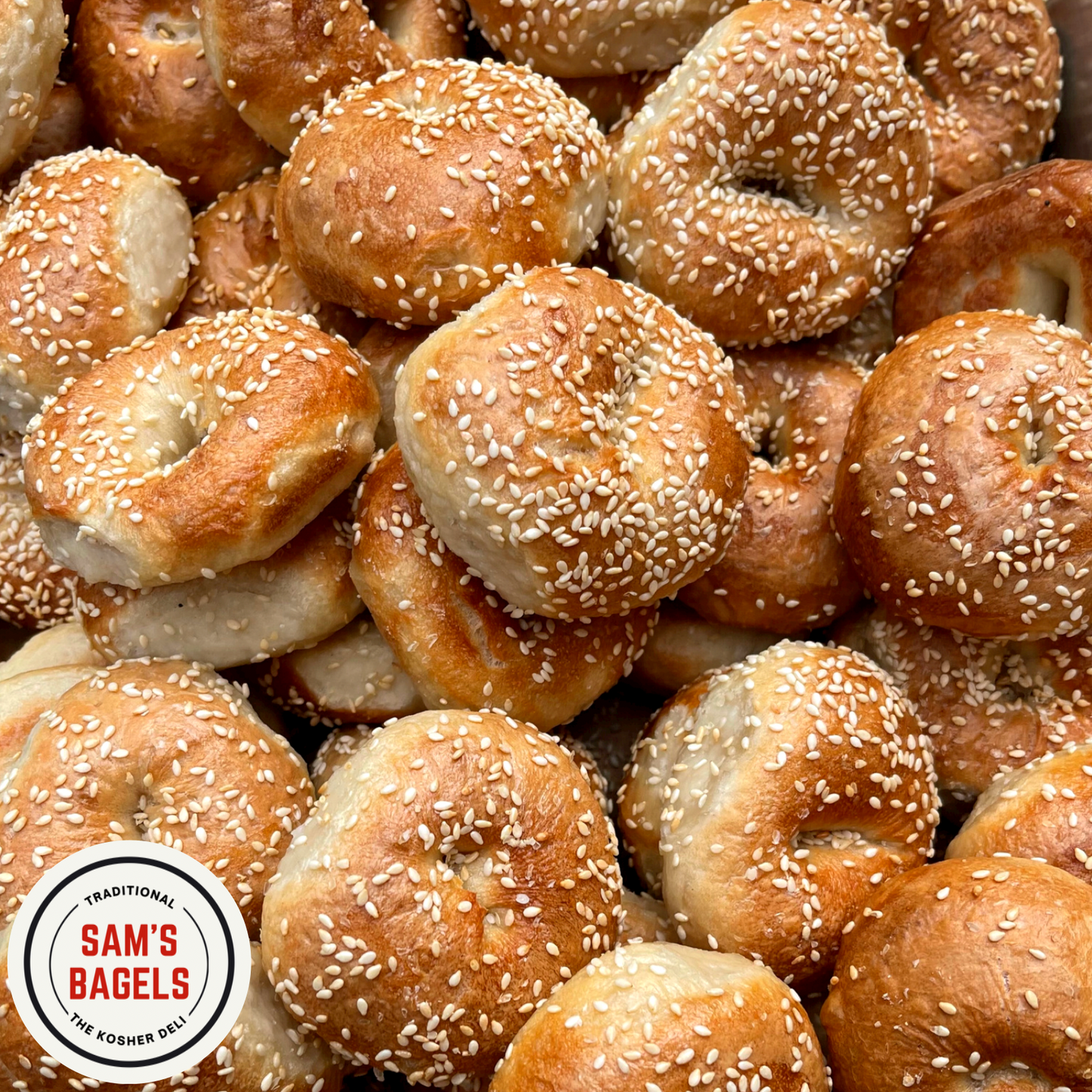 Sam's Bagels MINI Sesame X10