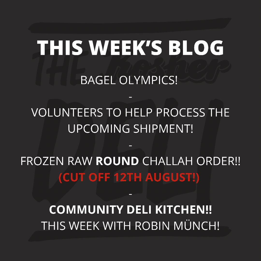 Bagel Olympics, volunteers & lime pickle!!!!