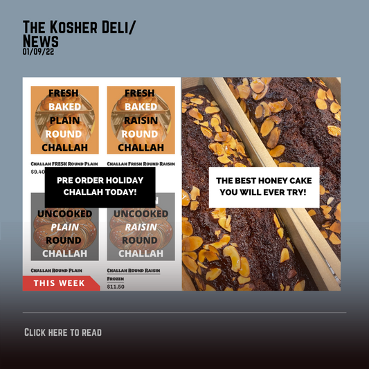 Order Challah & HONEY CAKE!