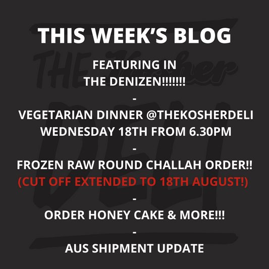 DENIZEN!!, Vegetarian Dinner, Honey cake & CHALLAH!