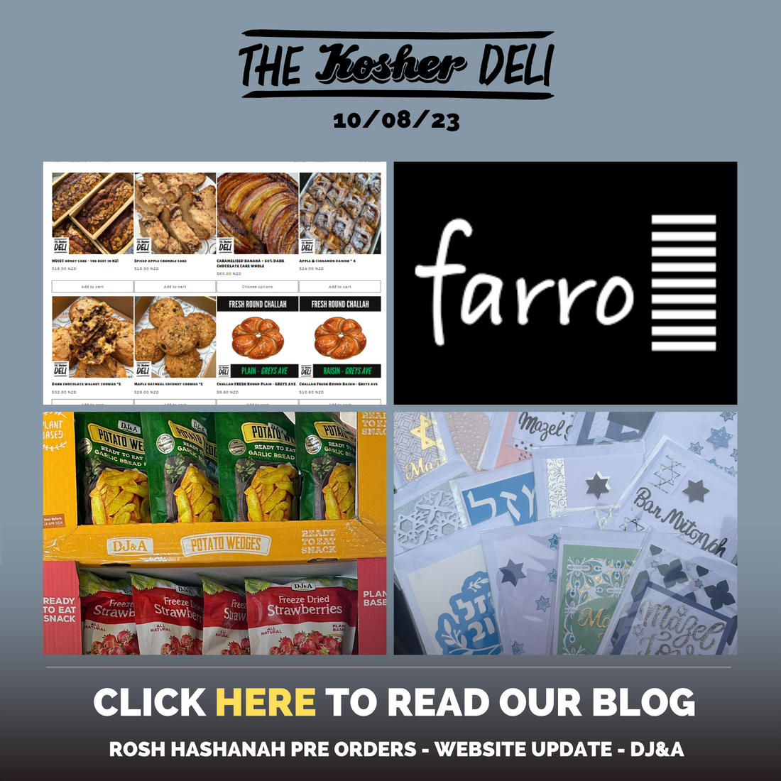 Updated website and Rosh Hashanah ordering!
