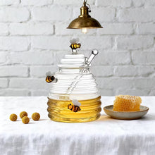 Glass honey jar & dipper - Bee