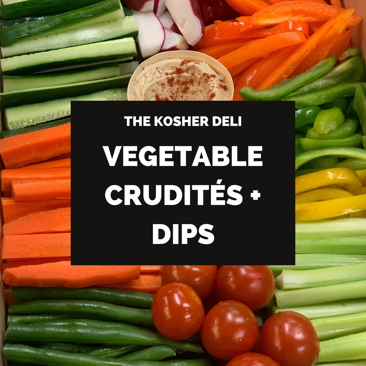 Vegetable Crudites and Dips - serves 15-20 people