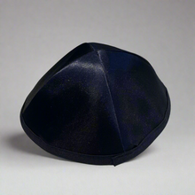 DARK BLUE SATIN KIPPAH