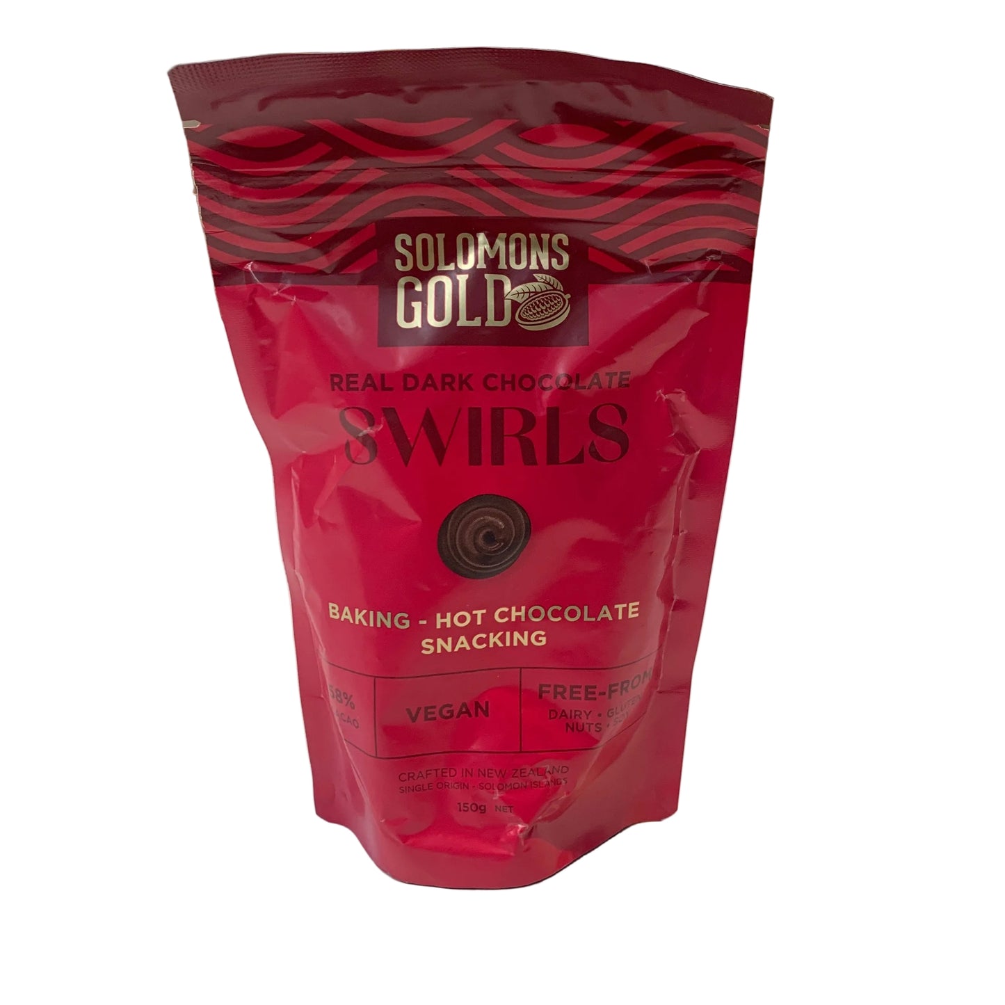 SOLOMONS GOOD SWIRLS BAKING HOT CHOCOLATE SNACKING 58% 150G