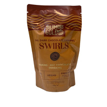 SOLOMONS GOOD SWIRIS DARK CHOCOLATE CARAMEL 58% 150G
