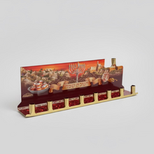 GOLD TIN CHANUKAH MENORAH