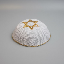 KIPPAH GOLD STAR OF DAVID