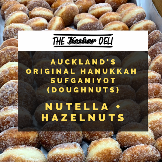 Chocolate + hazelnut doughnuts 4 pack