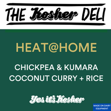 Chickpea & Kumara coconut curry + rice