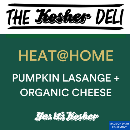 Pumpkin lasange + organic cheese