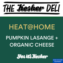 Pumpkin lasange + organic cheese