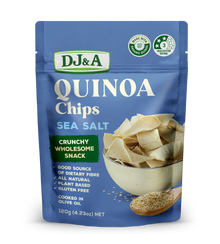 DJ&A QUINOA CHIPS SEASALT 120G