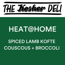 Spiced Lamb Kofte couscous + broccoli