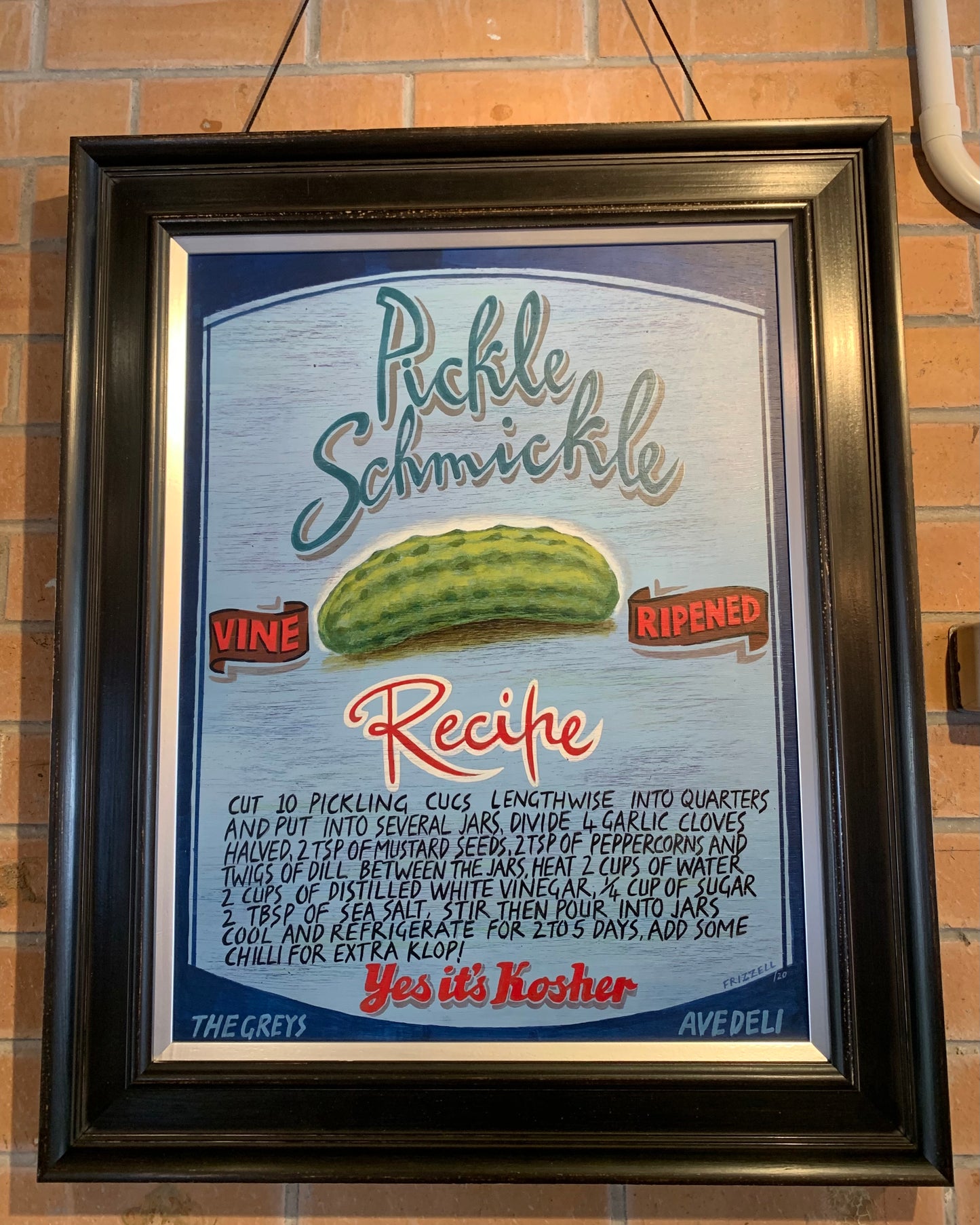 Pickel Smicmicle Dick Frizzel Framed