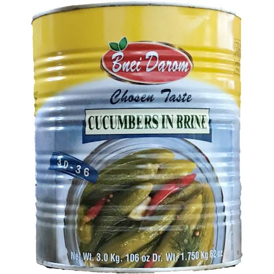 BNEI DAROM CUCUMBERS IN BRINE 3KG