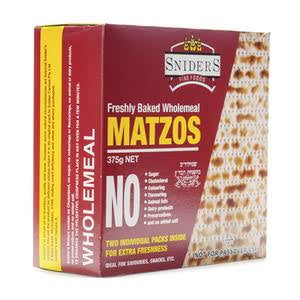 SNIDER'S WHOLEMEAL MATZOT