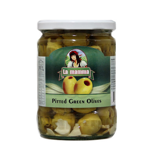 La Mamma Pitted Green Olives